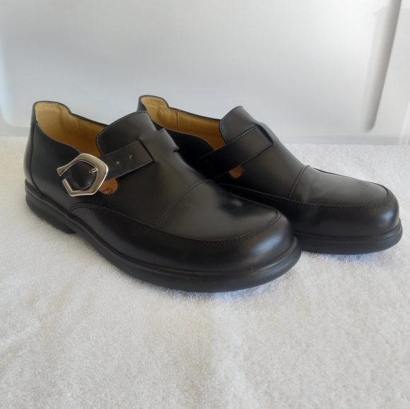 Birkenstock Footprints Sanibel EU size 42/ US11-11.5 Black Slip On Shoe B12 - Picture 1 of 13
